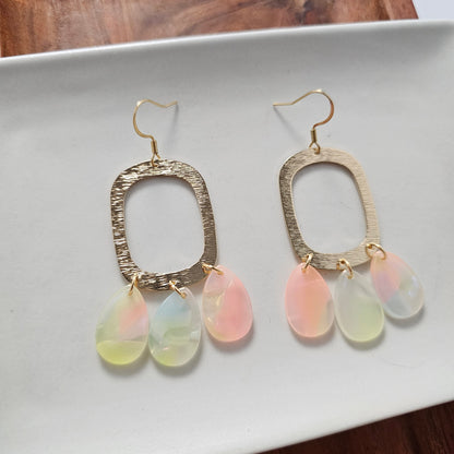 Ophelia Earrings - Iridescent Neon