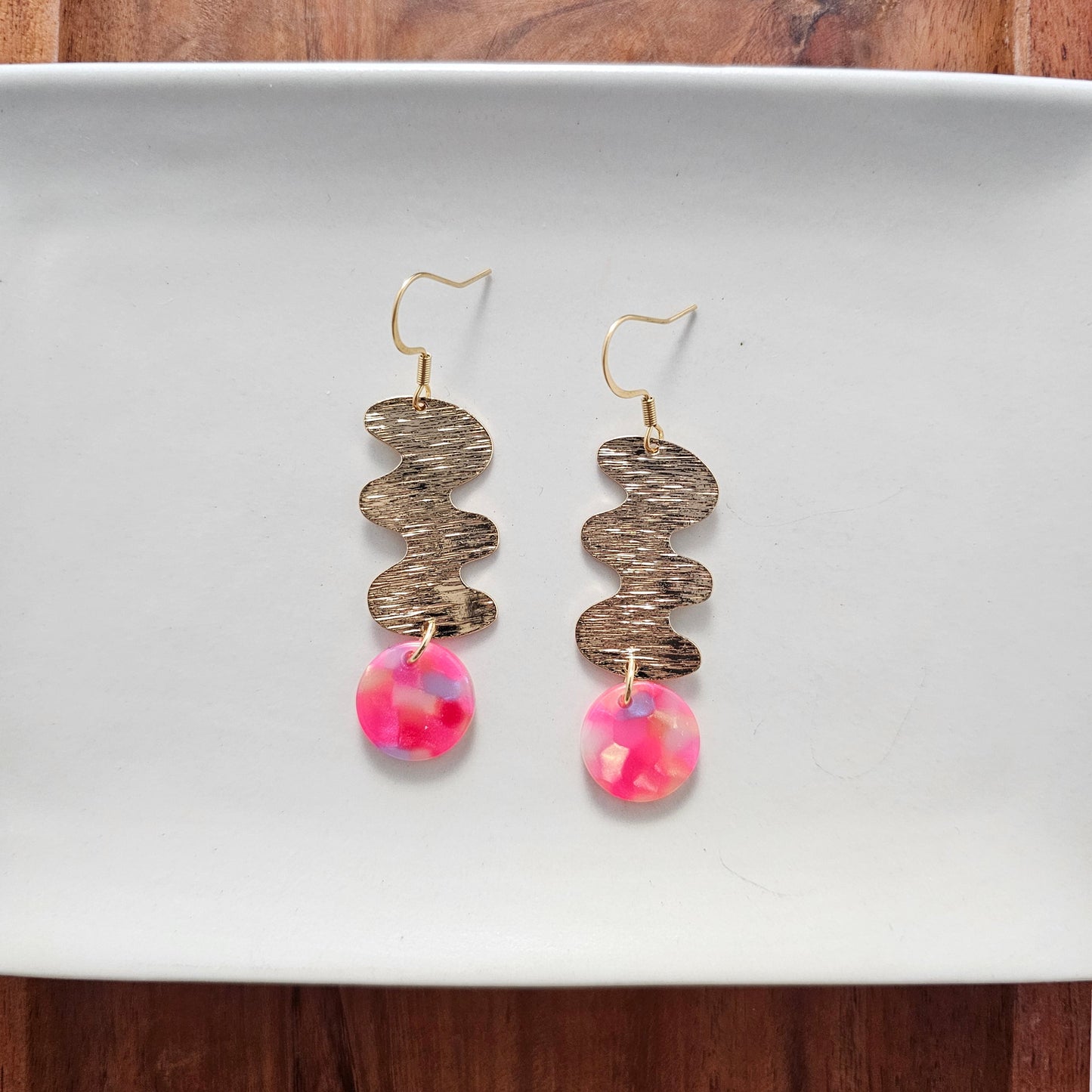 Hazel Earrings - Tropical Pink