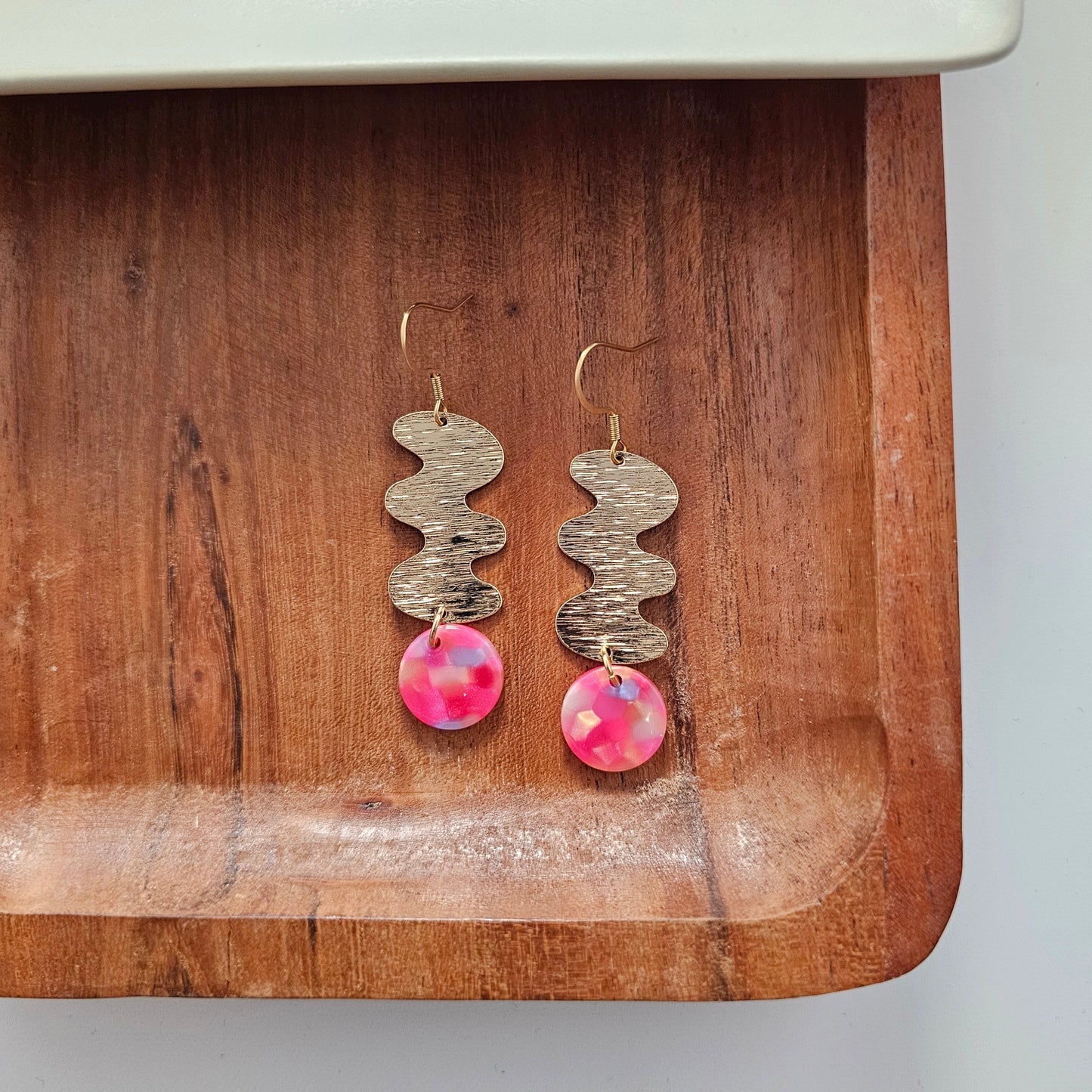 Hazel Earrings - Tropical Pink