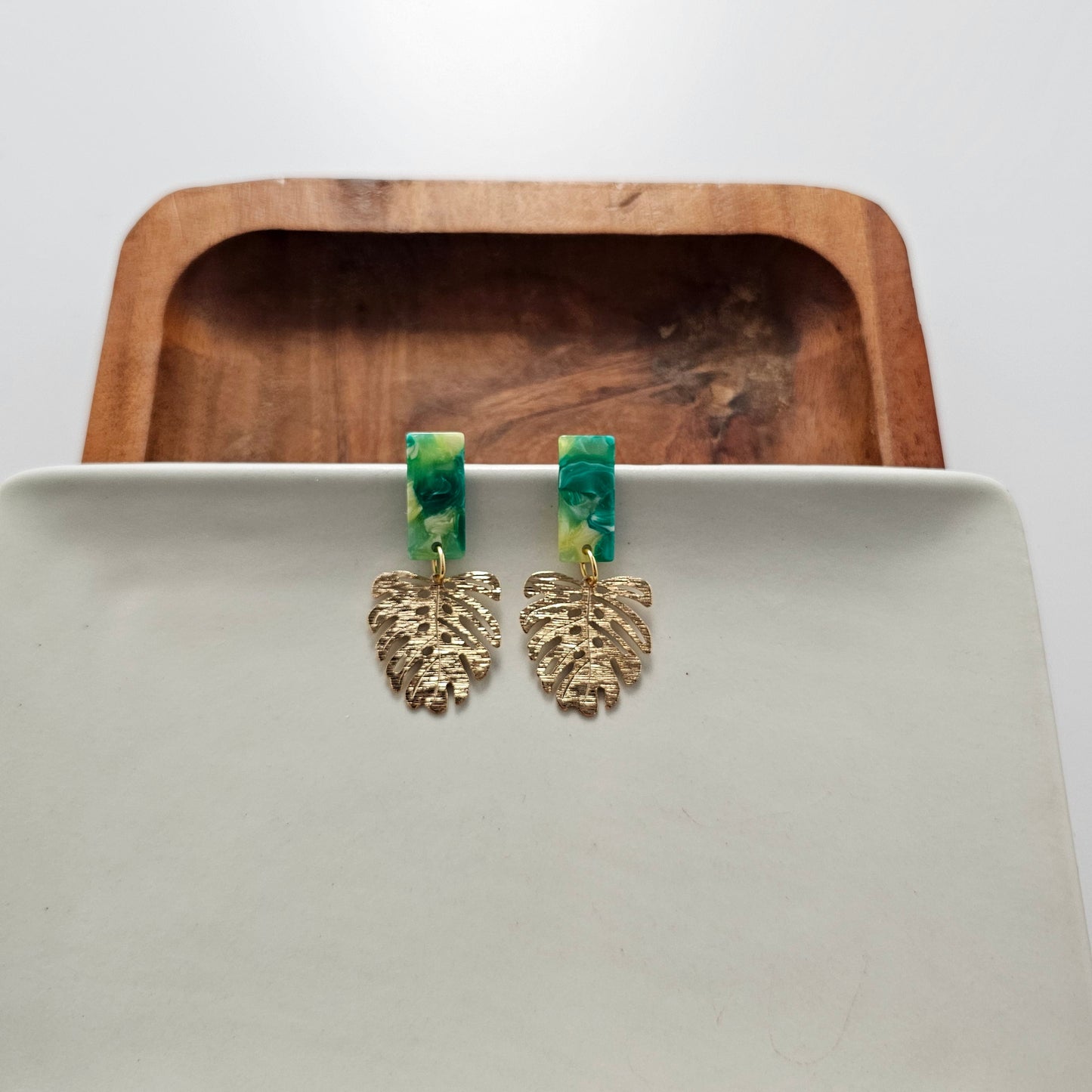 Mini Belize Earrings - Green