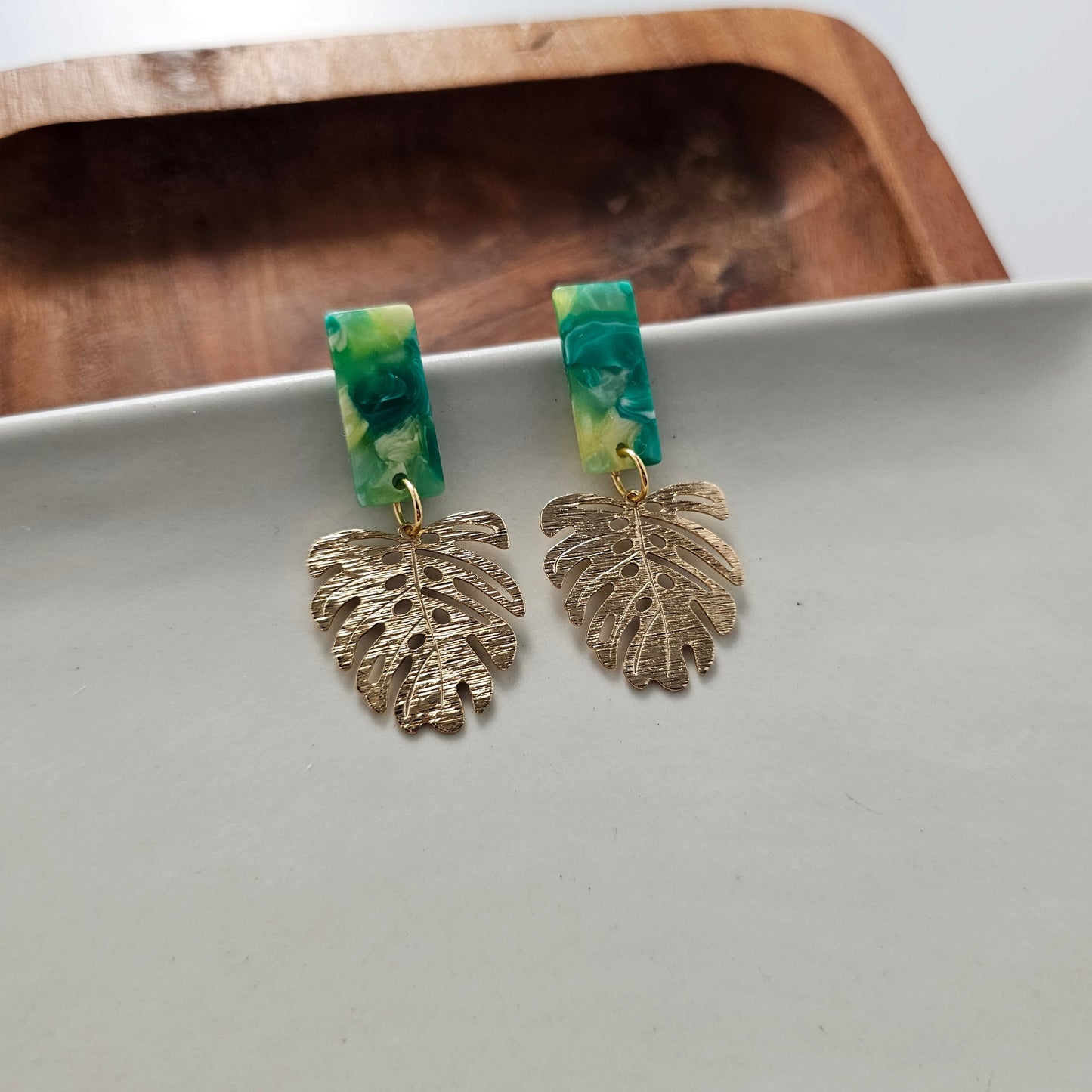Mini Belize Earrings - Green