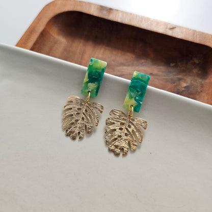 Mini Belize Earrings - Green
