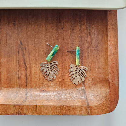 Mini Belize Earrings - Green