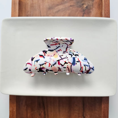 Carmen Hair Claw - Marble Confetti