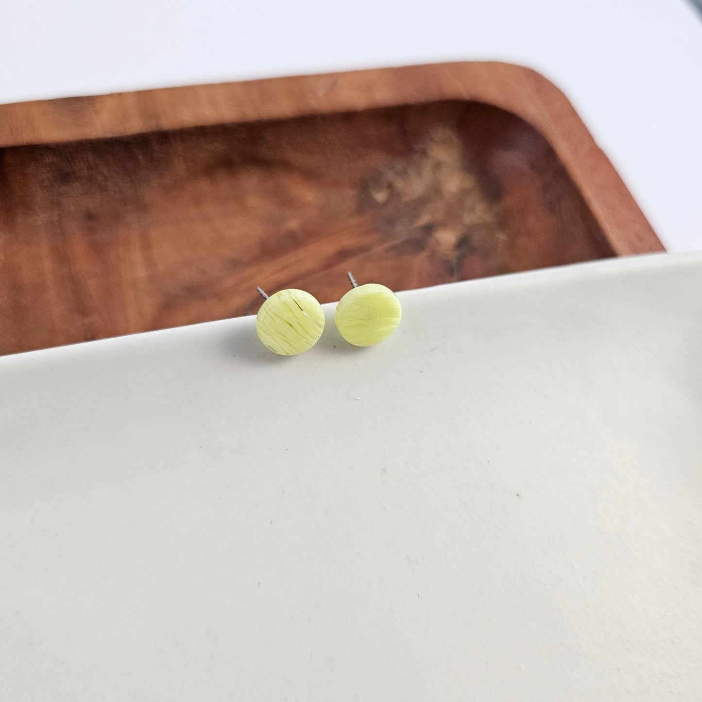Kate Studs - Lime Green
