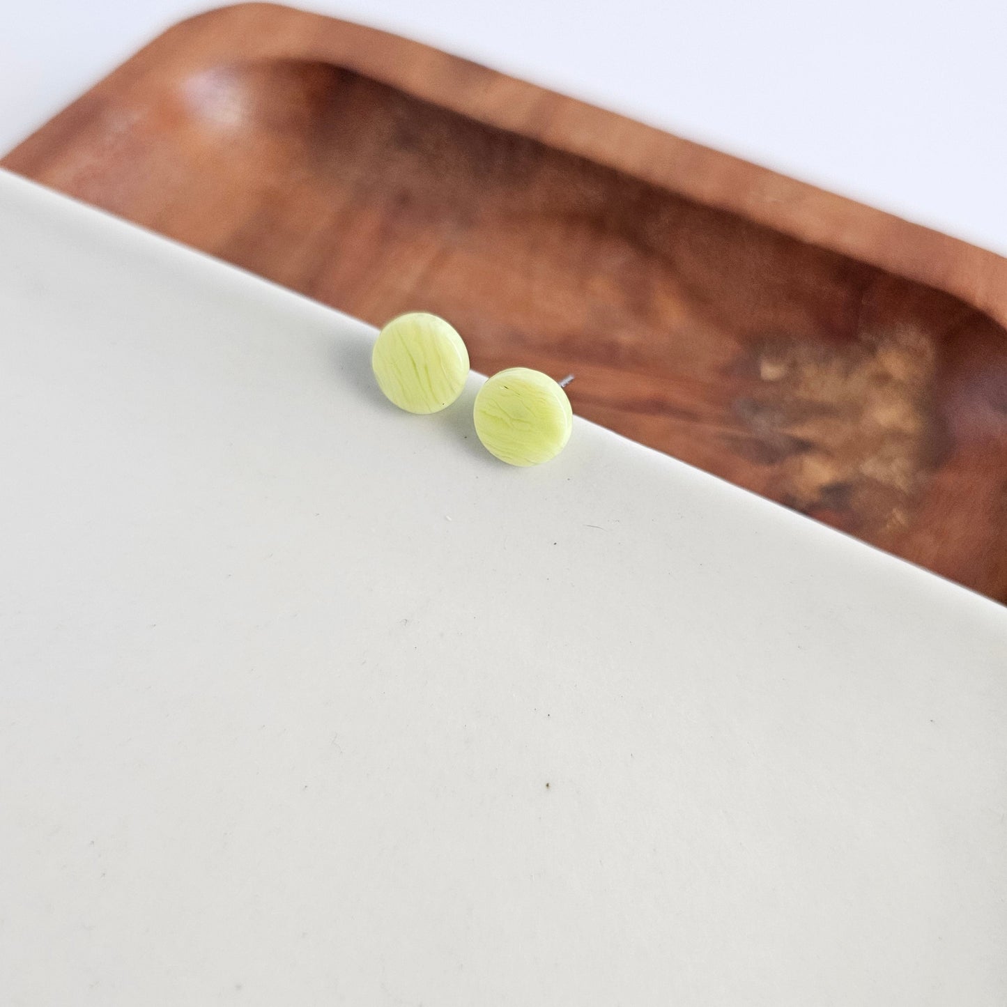 Kate Studs - Lime Green