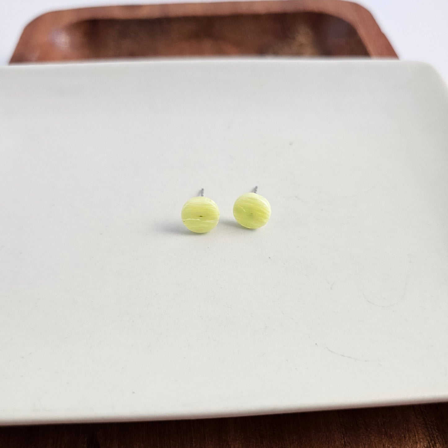 Kate Studs - Lime Green