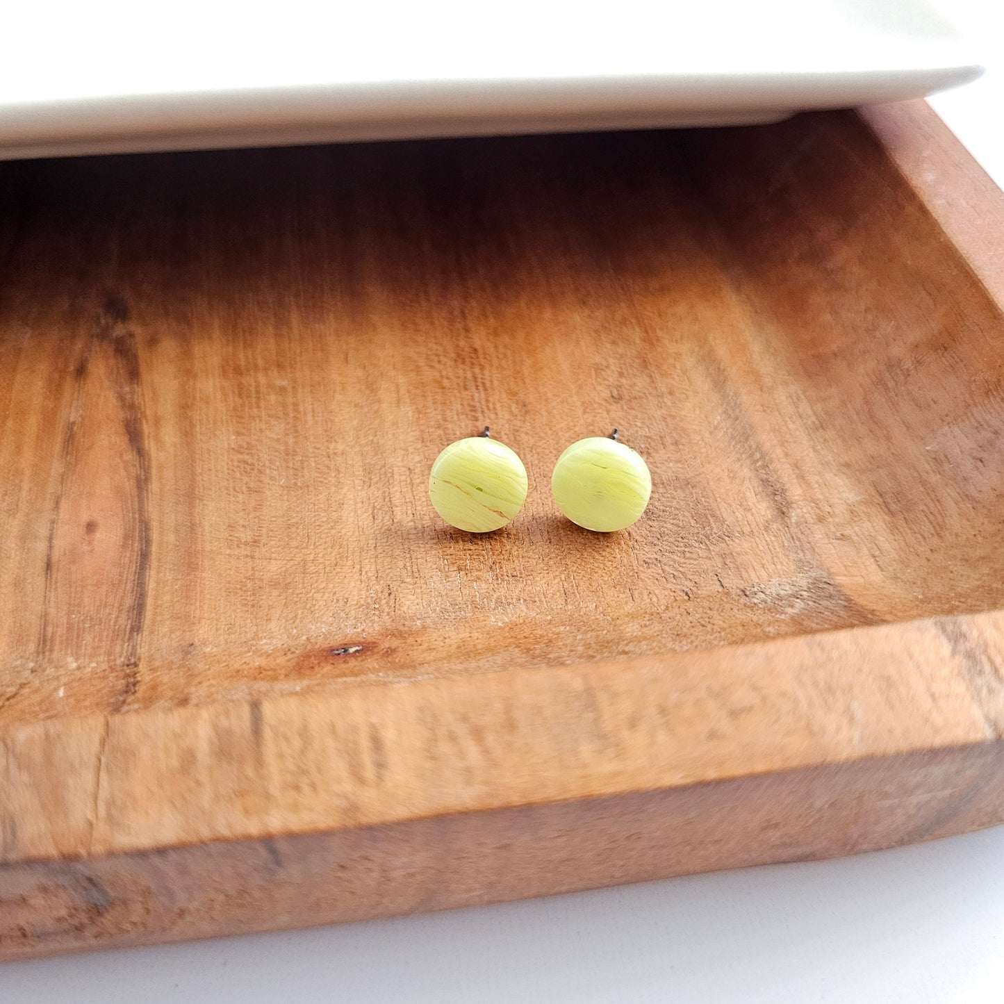 Kate Studs - Lime Green