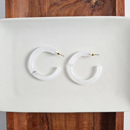 Josie Hoops - White
