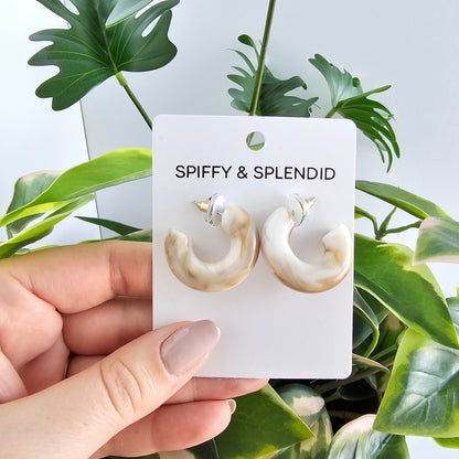 Chloe Hoops - Neutral