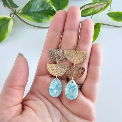 Aria Earrings - Aquamarine