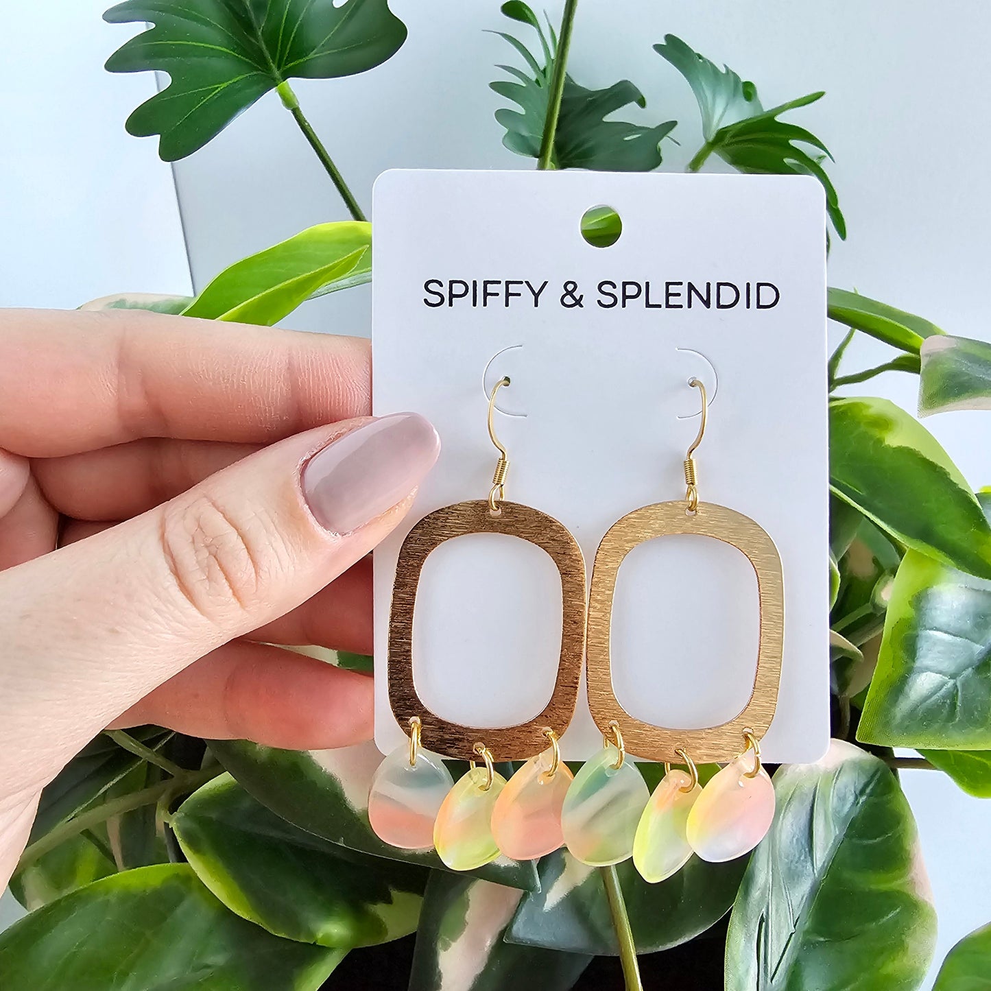 Ophelia Earrings - Iridescent Neon
