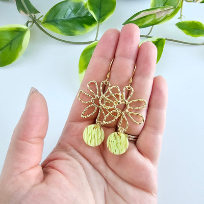 Maisy Earrings - Lime Green