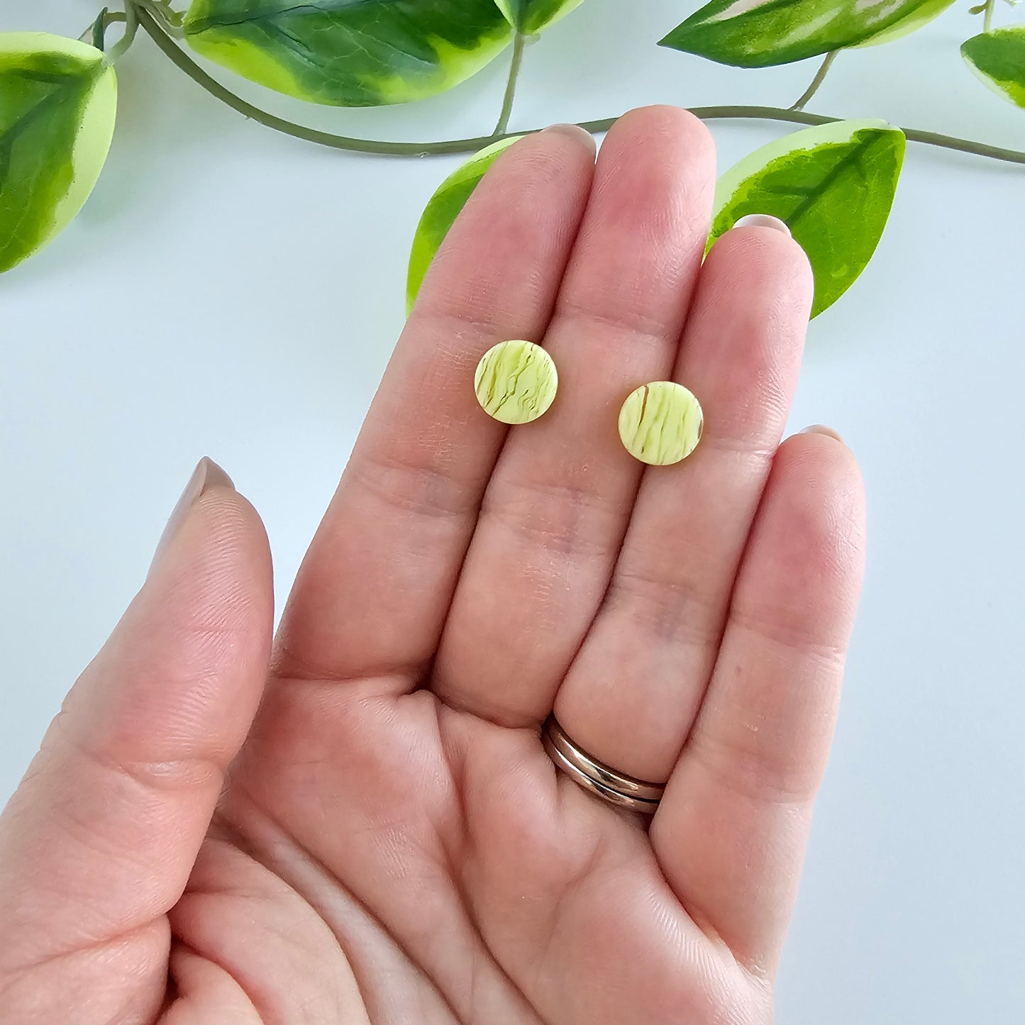 Kate Studs - Lime Green