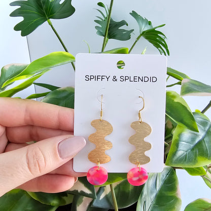 Hazel Earrings - Tropical Pink
