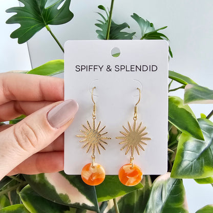 Solana Earrings - Orange