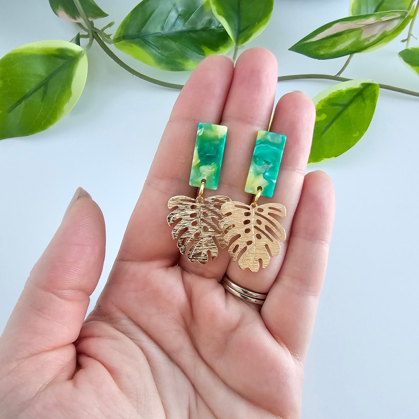 Mini Belize Earrings - Green