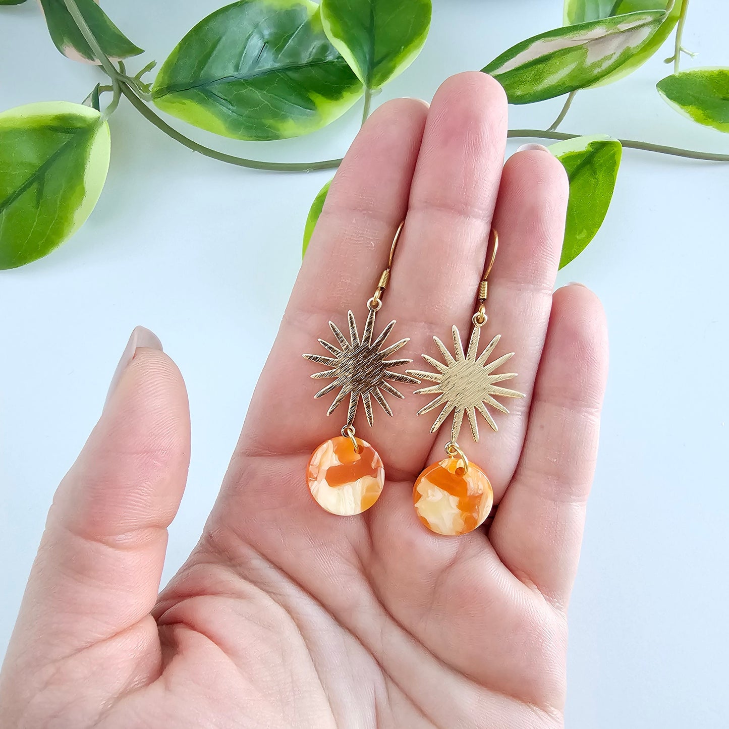 Solana Earrings - Orange