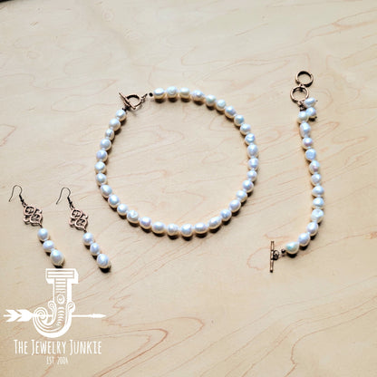 Genuine Freshwater Potatoe Pearl Earrings Wedding Collection 220i