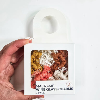 Macrame Wine Charms