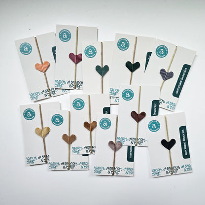 Heart Macrame Adjustable Bracelet