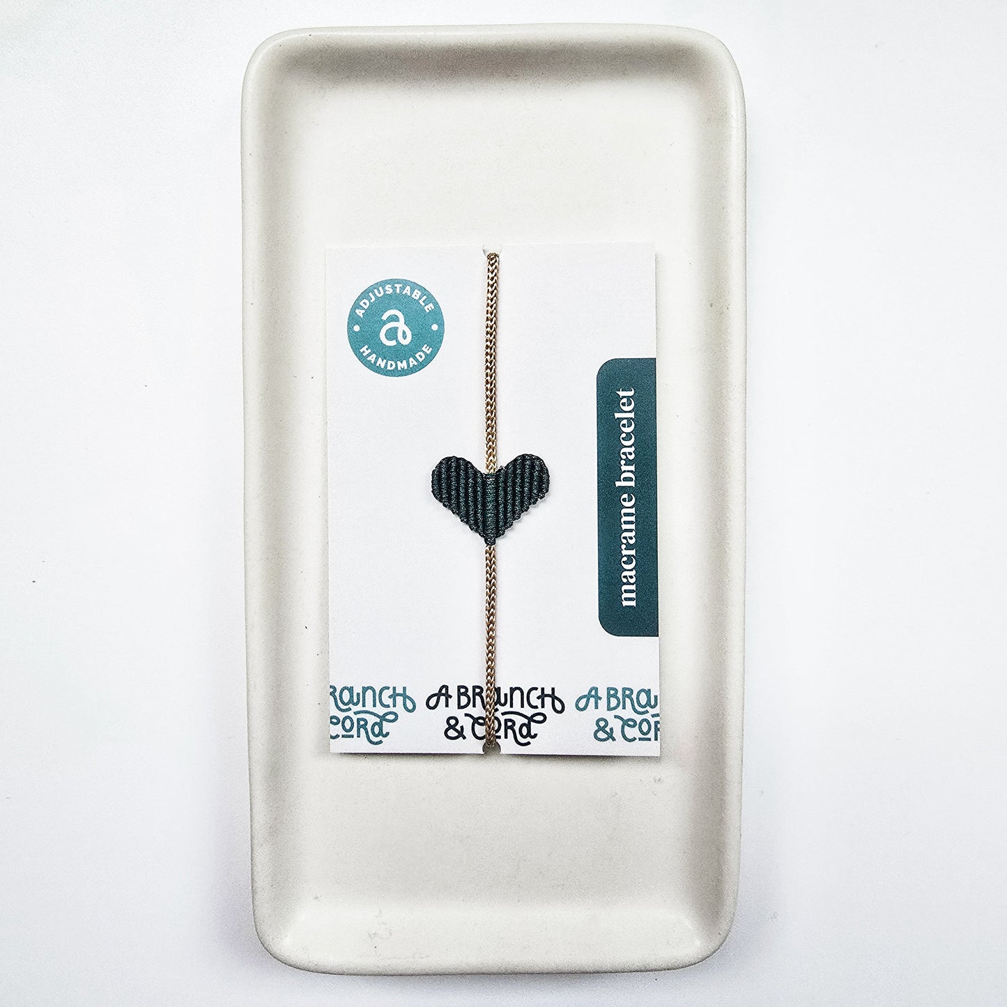 Heart Macrame Adjustable Bracelet