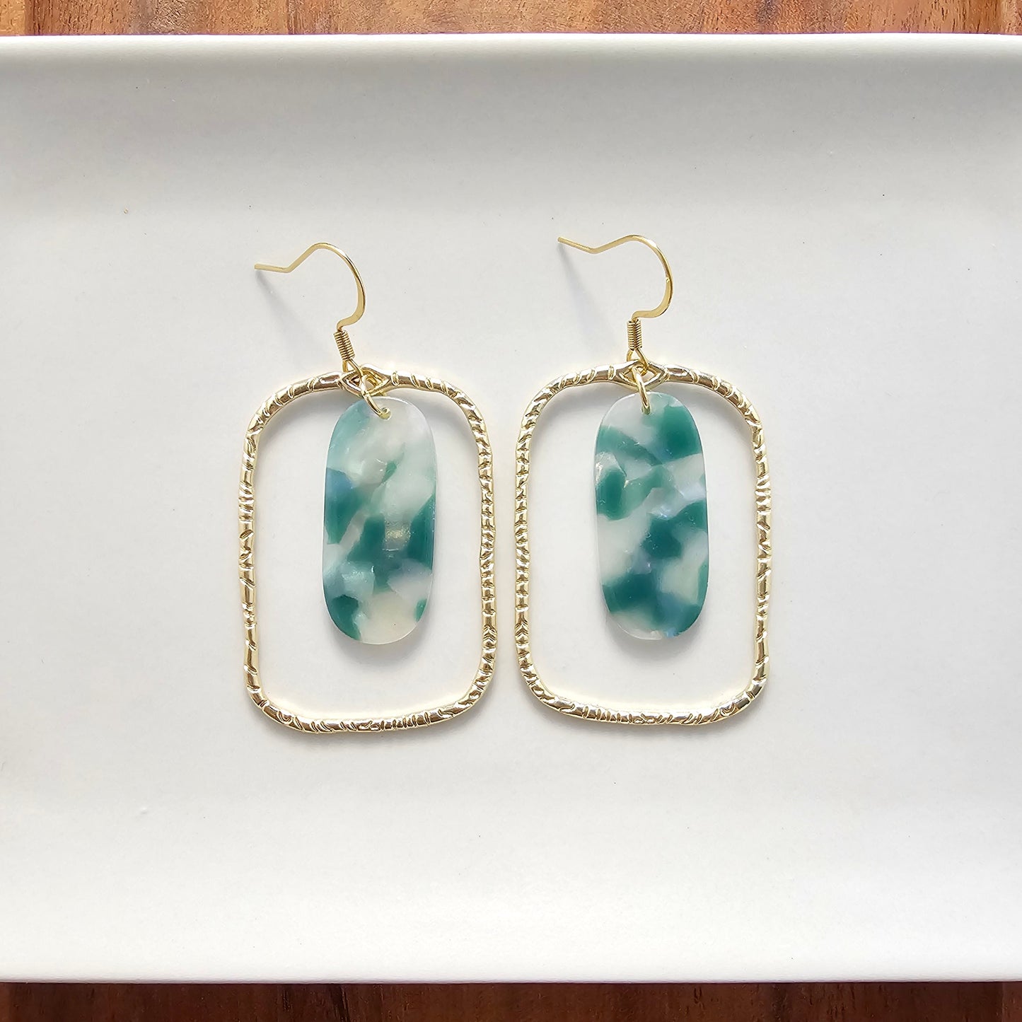 Madison Earrings - Jade Opal