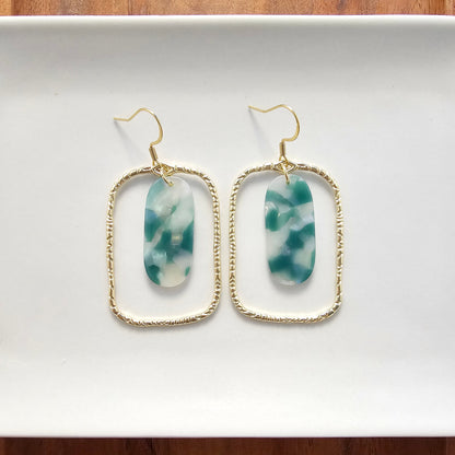 Madison Earrings - Jade Opal