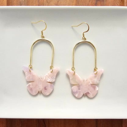 Bindi Butterfly Earrings - Ballet Slipper