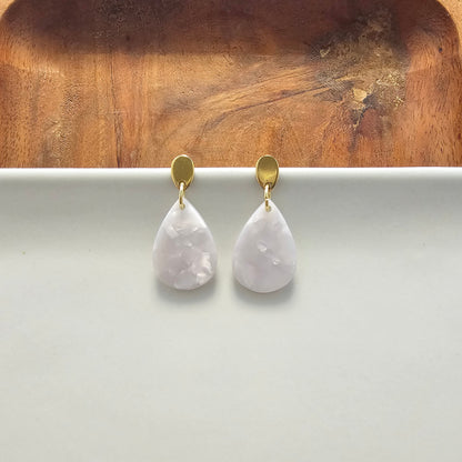 Leah Earrings - Pearl