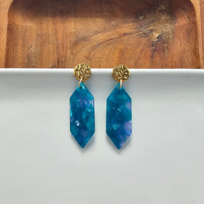 Gemma Earrings - Sea Green