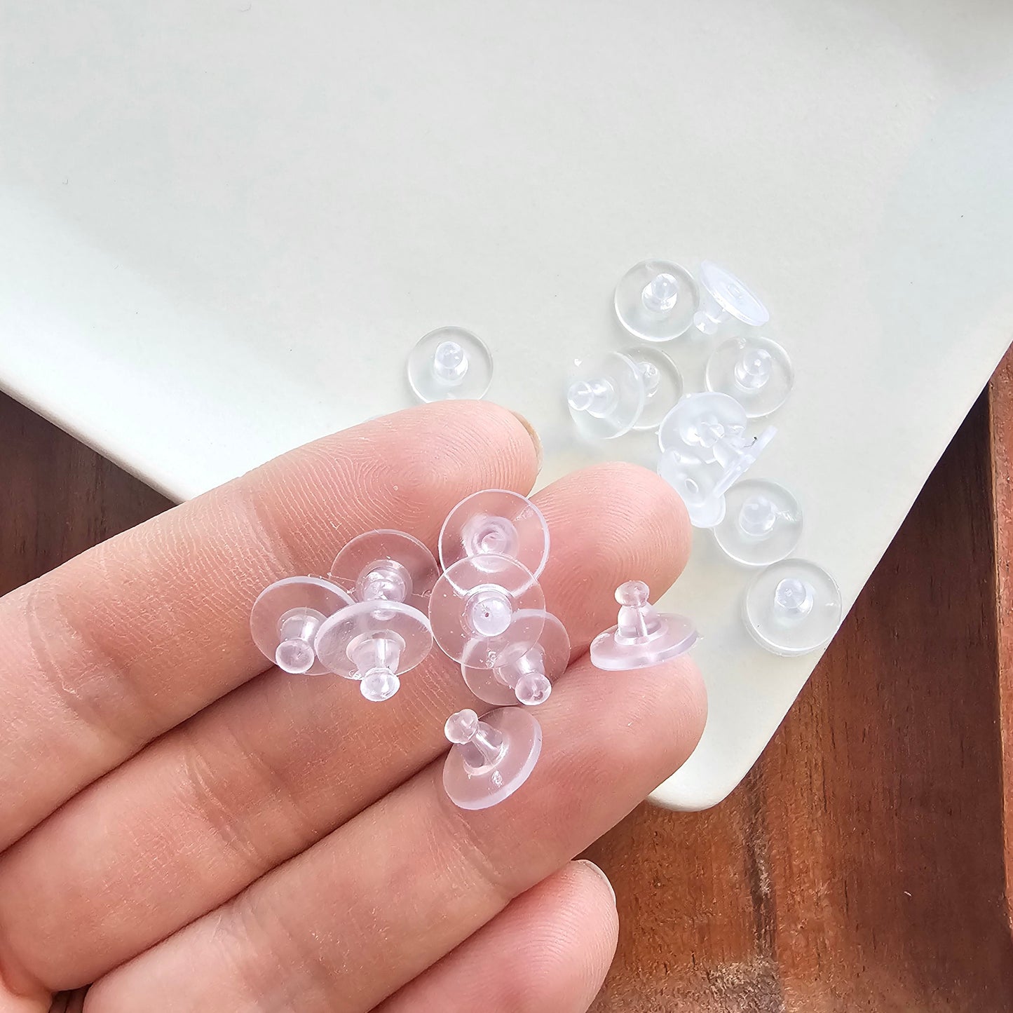 Rubber Earring Backs with Stabilizing Support (20 pcs)