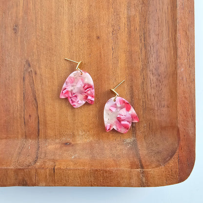 Lotus Earrings - Rosey