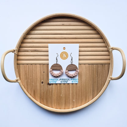 Macrame Knotted Earrings - Circle