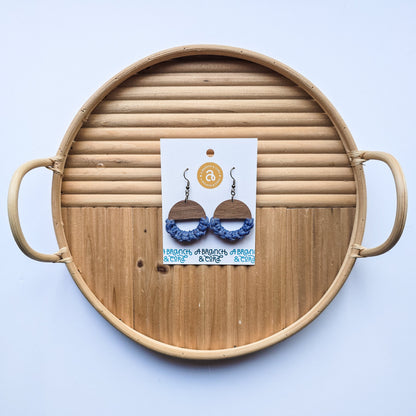 Macrame Knotted Earrings - Circle