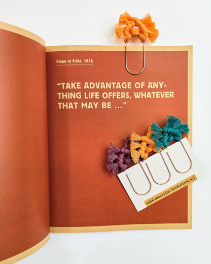 3-Pack Mini Macrame Bookmarks – Handmade Boho Fiber Art for Book Lovers