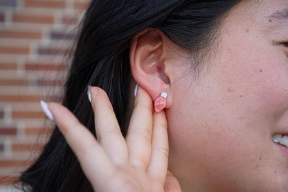Christmas Light Studs - Red Shimmer