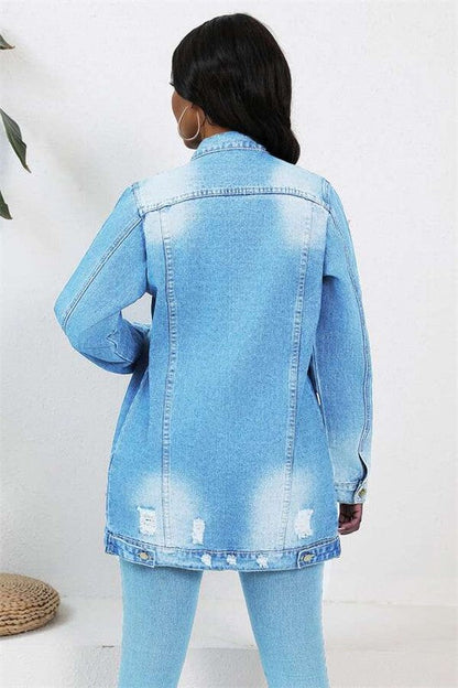 WOMEN FASHION DENIM TRUCKER JACKET