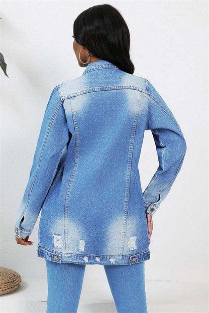 WOMEN FASHION DENIM TRUCKER JACKET