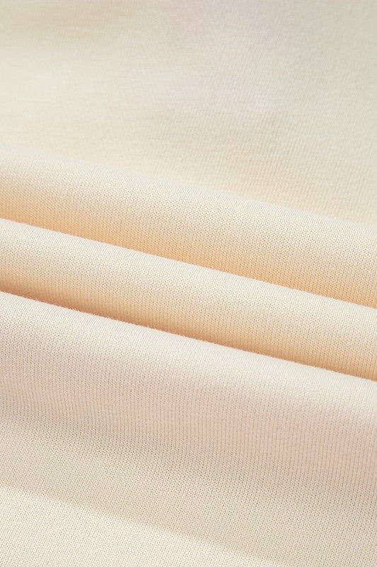 Stripe Colorblock Collared French Terry Top