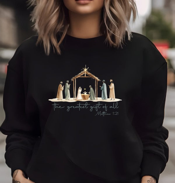 The Greatest Gift Of All Cozy Crew Sweatshirt