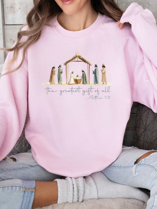 The Greatest Gift Of All Cozy Crew Sweatshirt