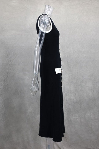 WOMEN FASHION LONG MIDI SWEATER DRESS