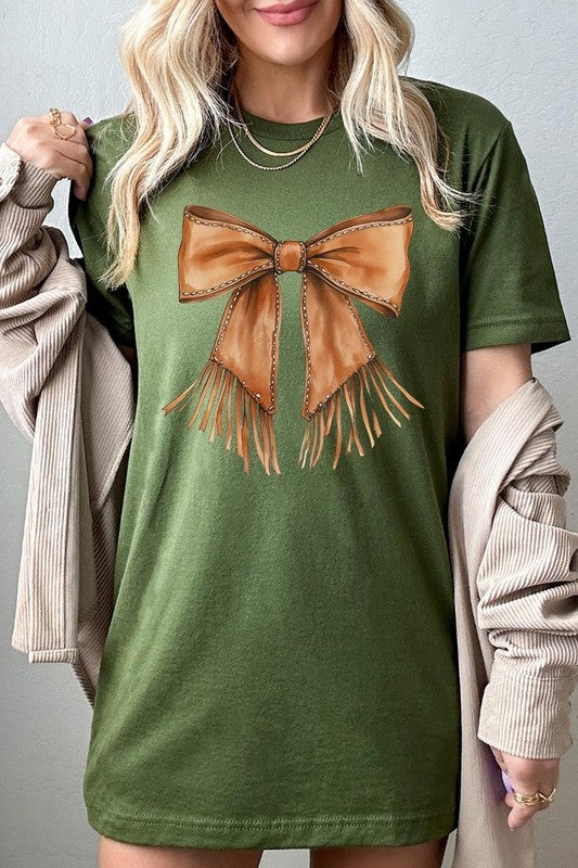 Western Cowgirl Bow Graphic Tee