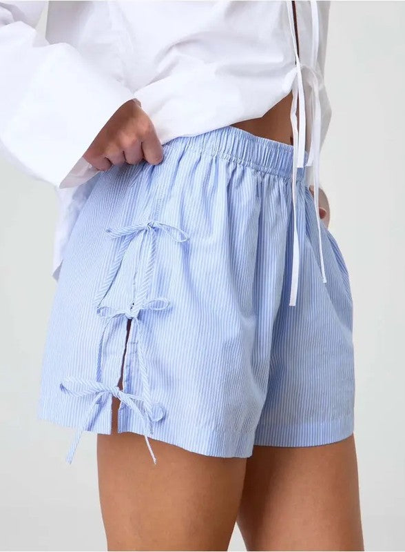 Side Tie bow shorts
