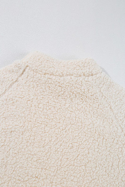 Women Solid Fleece High Neck Pullover Sweatshirt