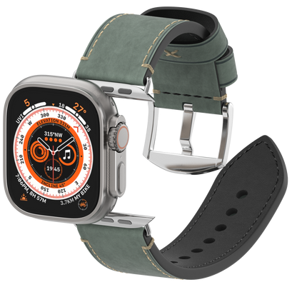 Premium Vintage Leather Band for Apple Watch ,  Handcrafted Distressed Finish