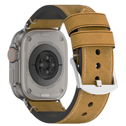 Premium Vintage Leather Band for Apple Watch ,  Handcrafted Distressed Finish