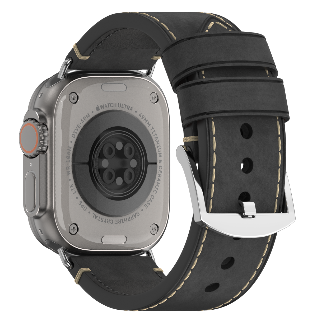 Premium Vintage Leather Band for Apple Watch ,  Handcrafted Distressed Finish