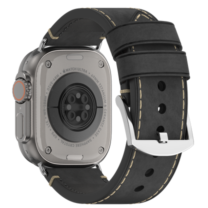 Premium Vintage Leather Band for Apple Watch ,  Handcrafted Distressed Finish